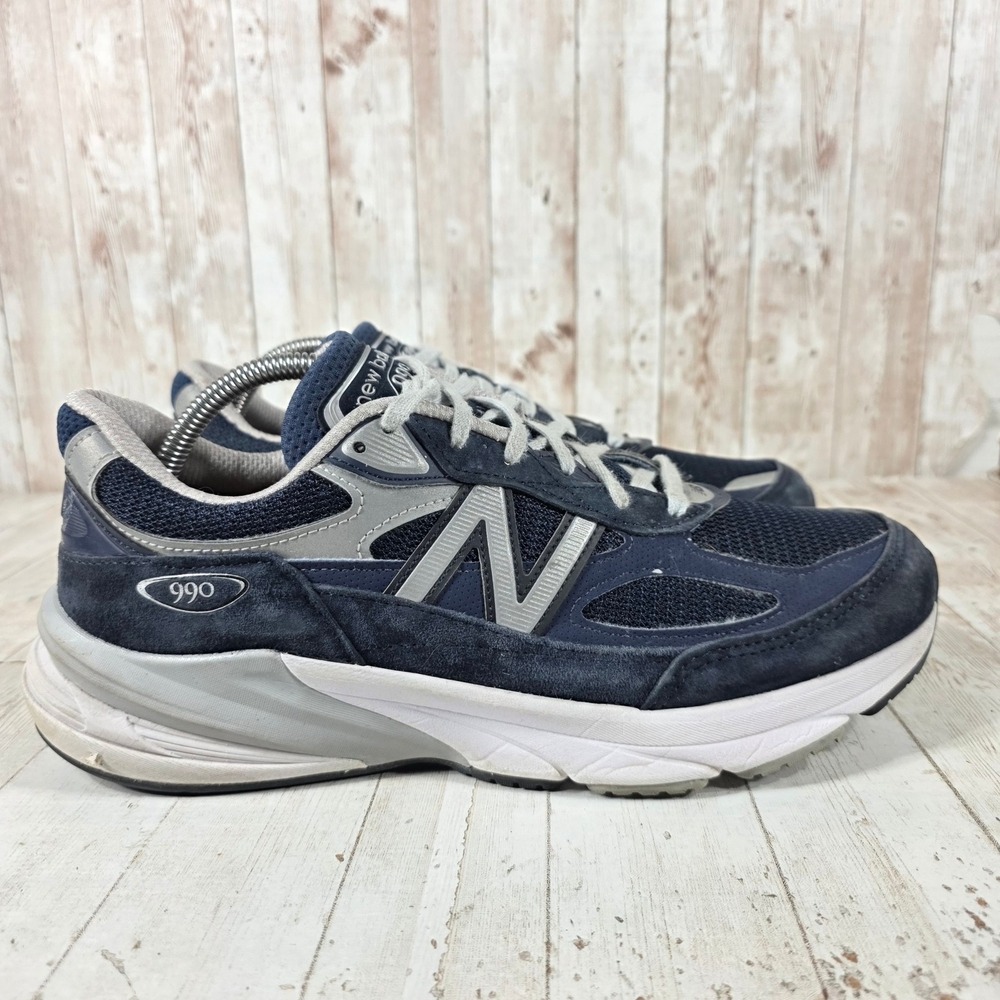 New Balance 990v6 Navy Grey Made in USA Mens Running Shoes M990NV6 Size 10 D